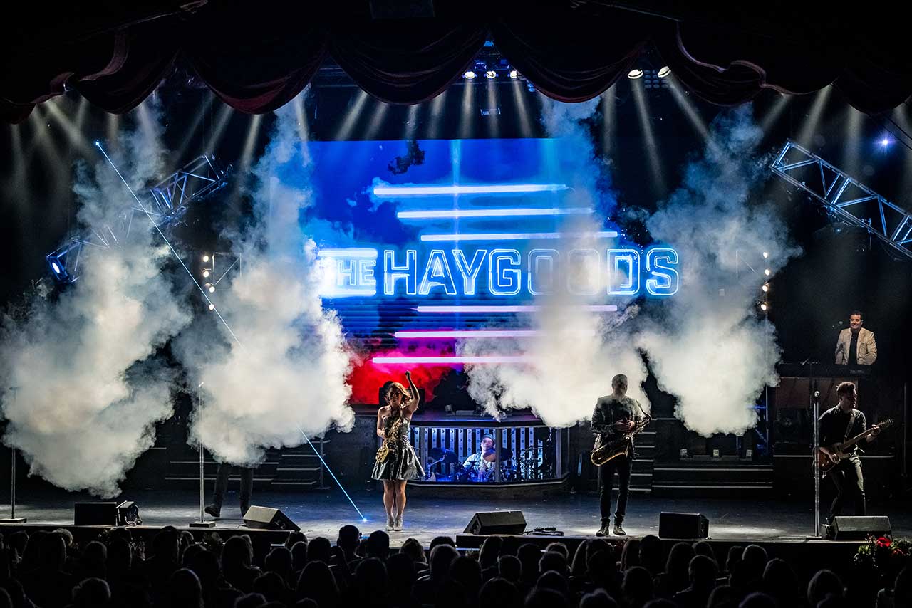 The Haygoods performing on stage in Branson